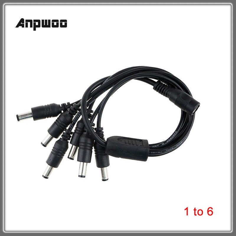 1pcs DC Power Jack DC Power Cable 1 Female to 2,3,4,5,6,8 Male Plug Splitter Adapter for Security CCTV Camera LED Strip 1pcs DC Power Jack DC Power Cable 1 Female to 2,3,4,5,6,8 Male Plug Splitter Adapter for Security CCTV Camera LED Strip