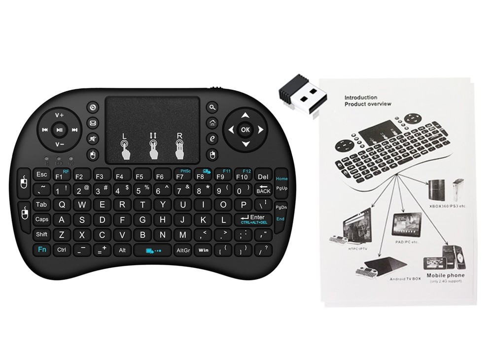 Wechip i8 Russian English Version 2.4GHz Wireless Keyboard Air Mouse