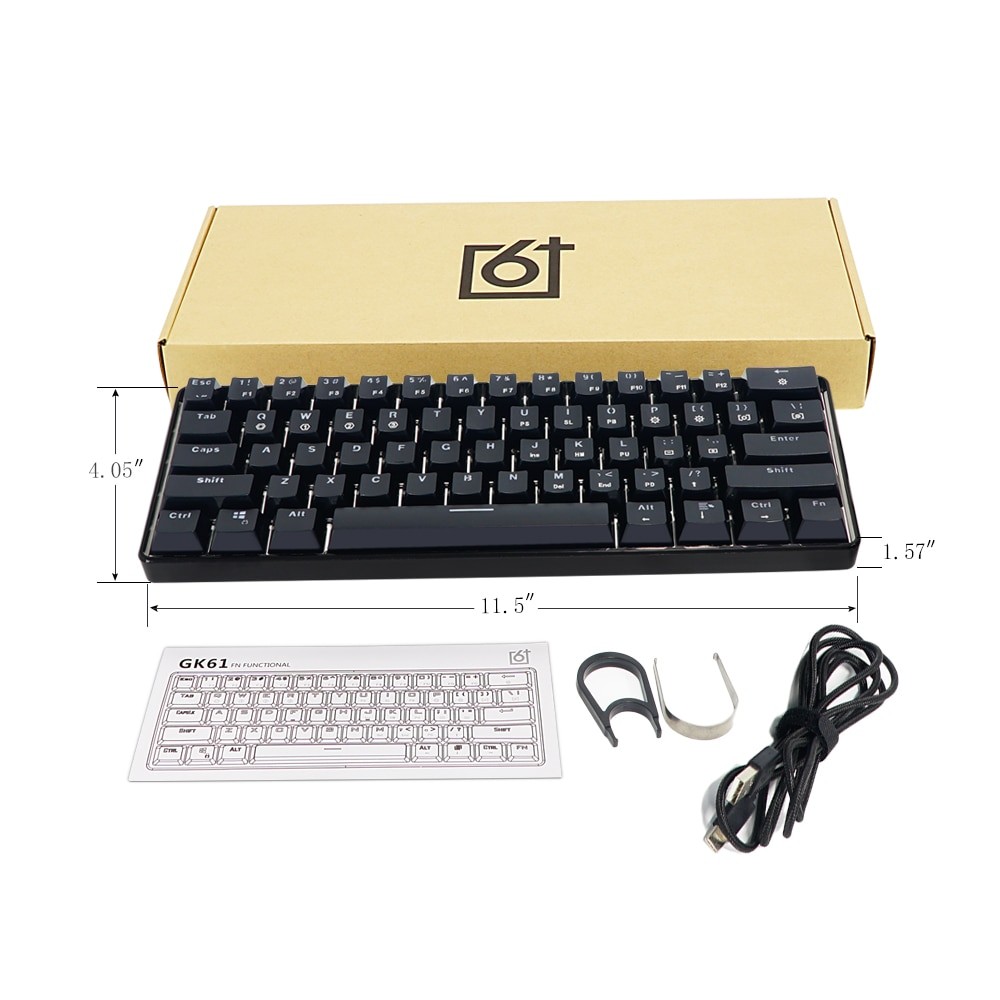 Skyloong Mini Portable 60% Mechanical Keyboard Wireless Bluetooth