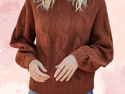 Thick Knitted Sweater Long Sleeve Turtleneck Tops