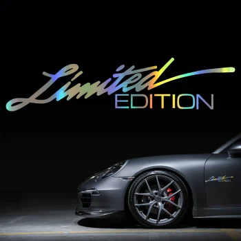 3D "Limited Edition" Vinyl Car Sticker (16x3.8cm)