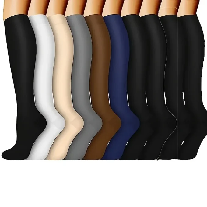 6 Pairs Sports Compression Socks for Men & Women