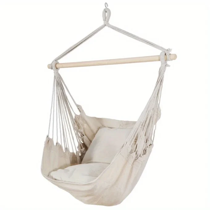 Outdoor Cotton Hanging Rope Hammock Chair Swing Seat