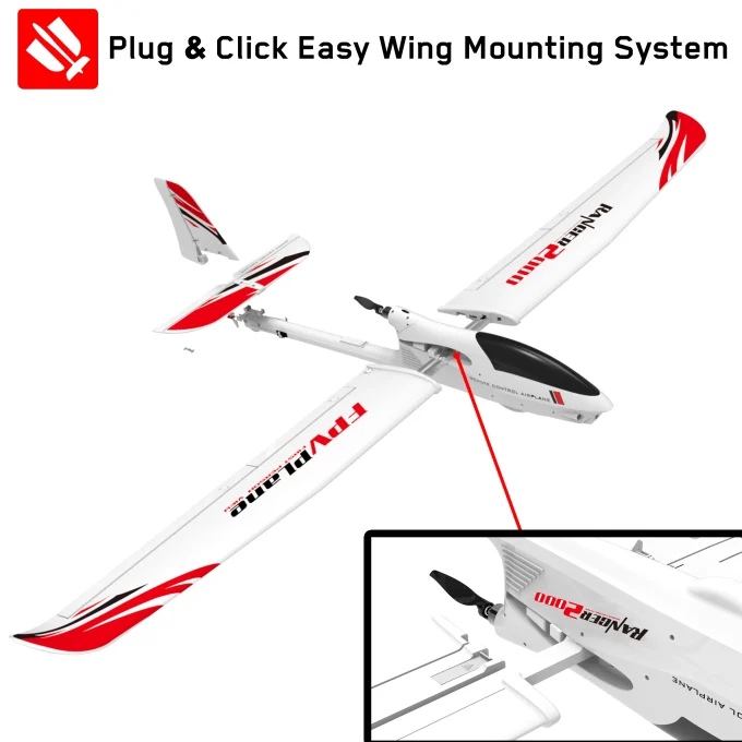 VolantexRC Ranger 2000 5-Channel FPV Airplane 2m Wingspan