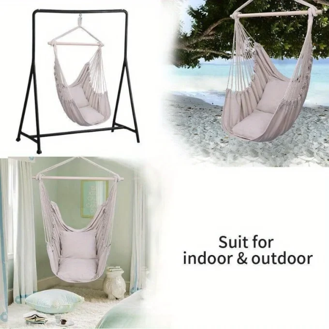 Outdoor Cotton Hanging Rope Hammock Chair Swing Seat