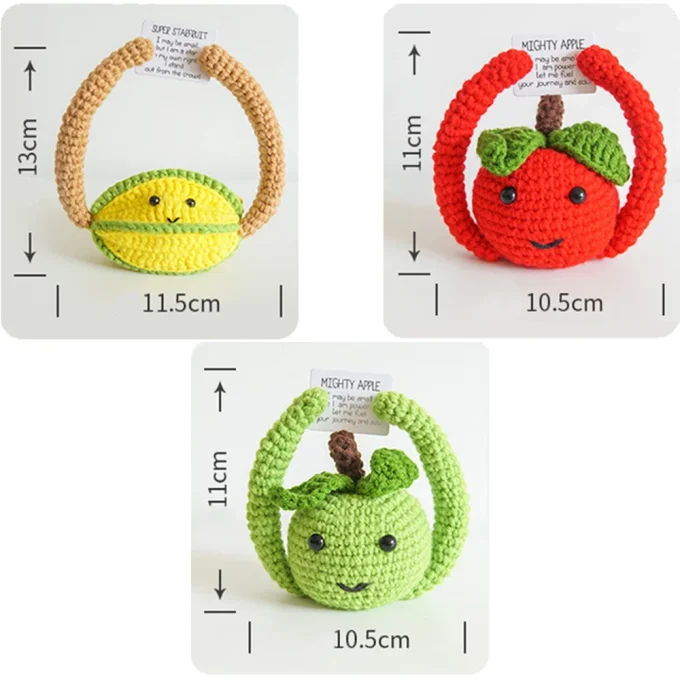 Handmade Crochet Fruit Toy Set