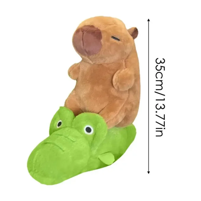 Stretchable Capybara Crocodile Plush – Cute & Realistic Stuffed Toy