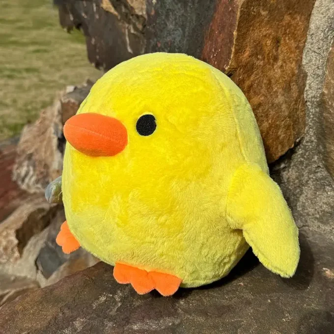 Soft Plush Duck Pillow with Knives