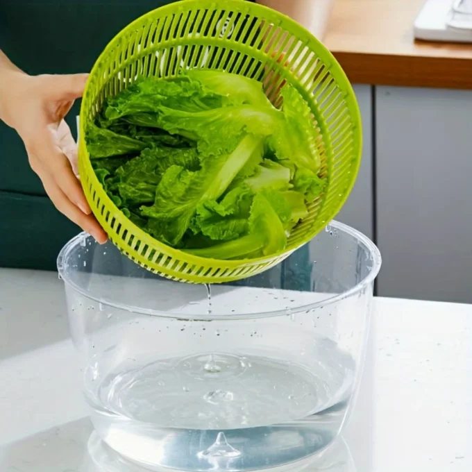 Salad Spinner – Manual Vegetable & Fruit Washer & Dryer