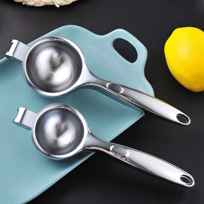 Manual Stainless Steel Citrus Juicer – Hand Press Orange & Lemon Squeezer