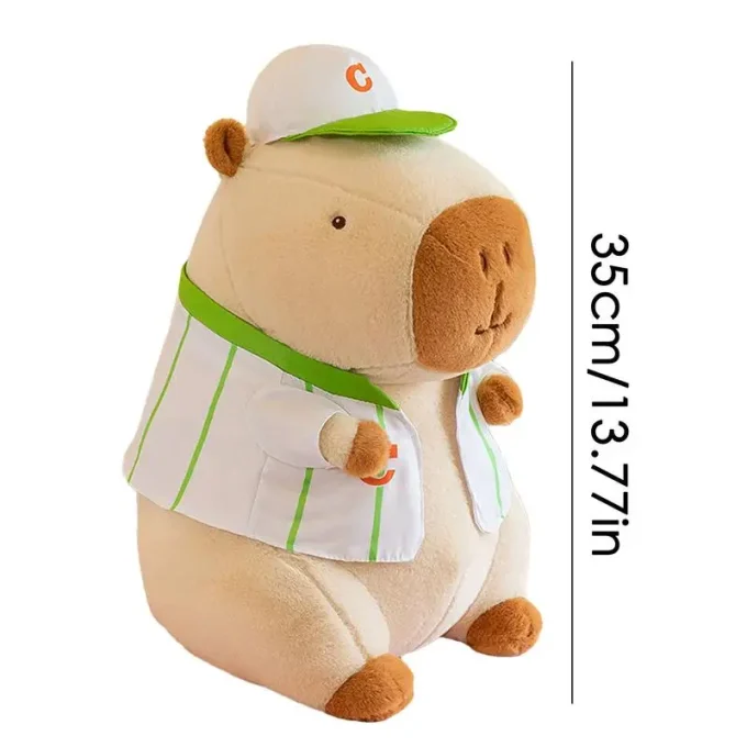 14" Capybara Plush Toy with Hat