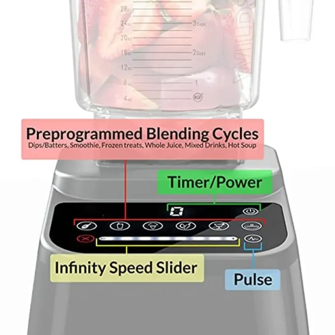 Designer Series 8-Speed Kitchen Blender with 90 Oz Jar, Friction Heating & Easy Clean