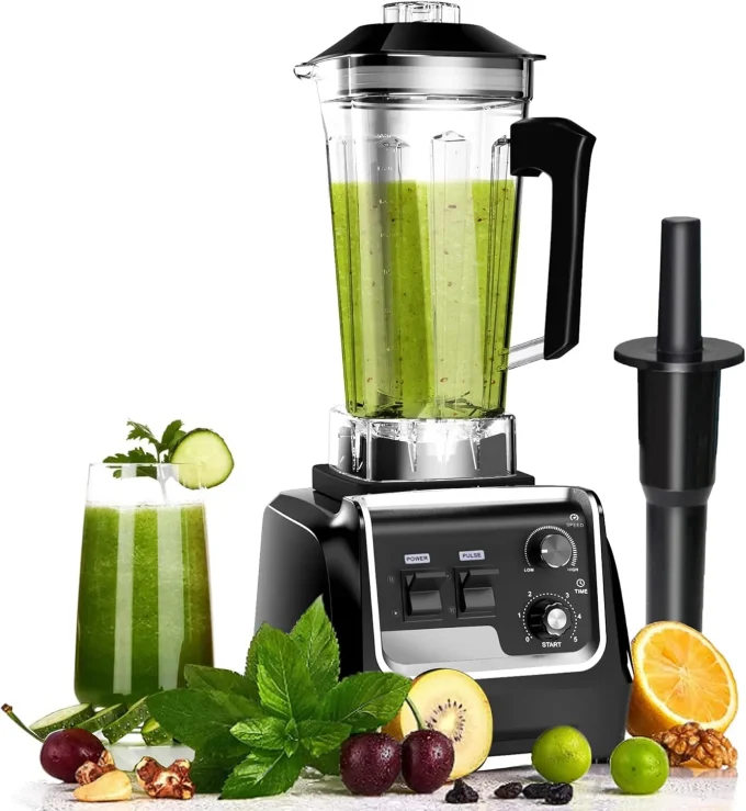 2200W Professional Blender – 68oz High-Power Smoothie & Frozen Fruit Crusher