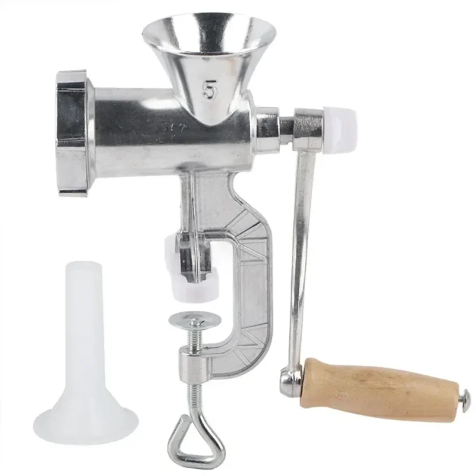 Manual Meat Grinder – Aluminum Alloy Sausage & Spice Grinder