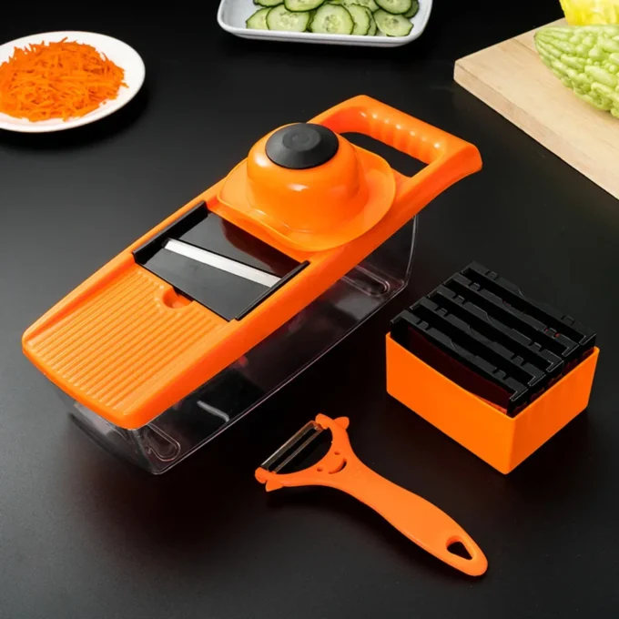 Multifunctional Vegetable Cutter & Chopper – Slicer, Peeler & Grater