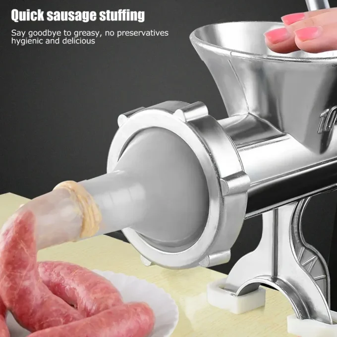 Manual Meat Grinder – Aluminum Alloy Sausage & Spice Grinder