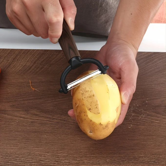 Stainless Steel Potato Peeler – Durable, Ergonomic Fruit & Veg Peeler