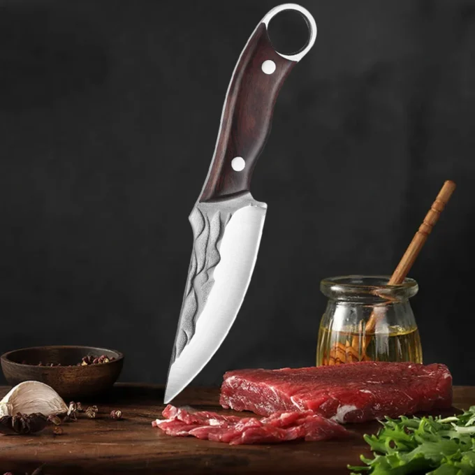 Handmade Stainless Steel Boning Cleaver – Durable & Perfect for BBQ, Cooking, and Meat Prep