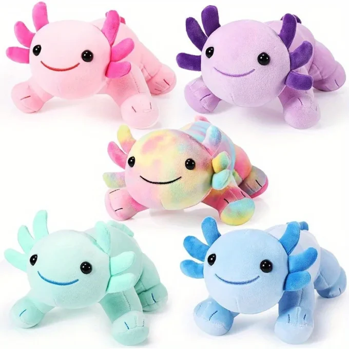 Soft & Cuddly Axolotl Plush Toy – Cute Stuffed Animal Pillow