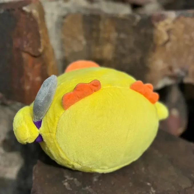 Soft Plush Duck Pillow with Knives