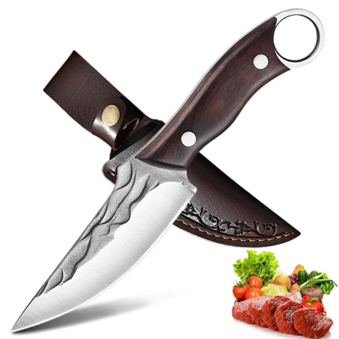 Handmade Stainless Steel Boning Cleaver – Durable & Perfect for BBQ, Cooking, and Meat Prep