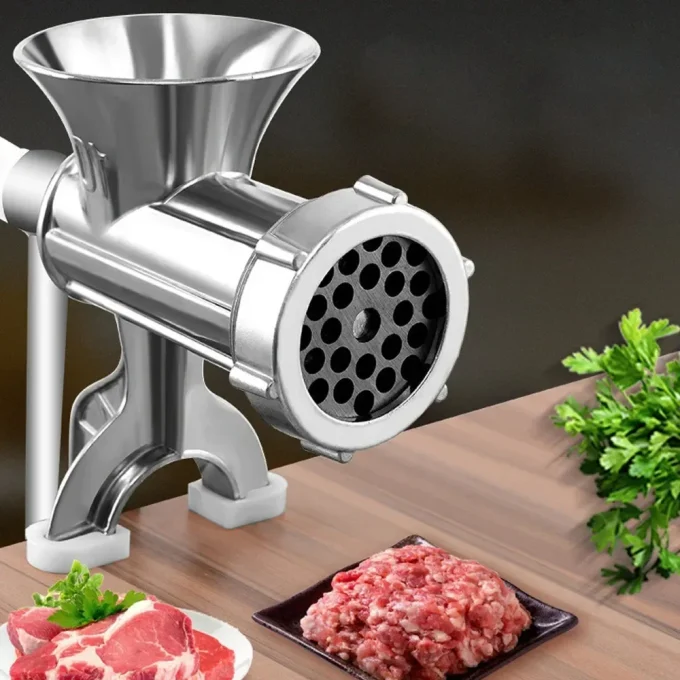 Manual Meat Grinder – Aluminum Alloy Sausage & Spice Grinder