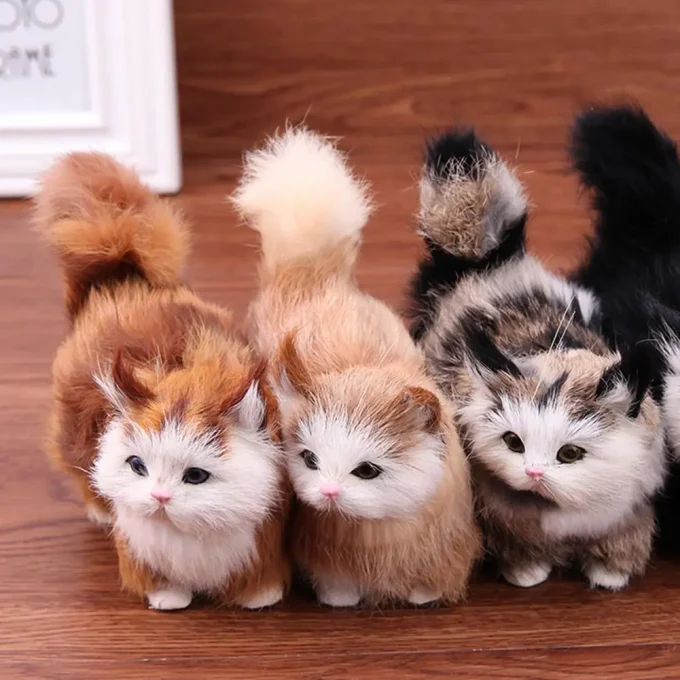 Plush Cat Miniature – Cute DIY Craft & Home Decor