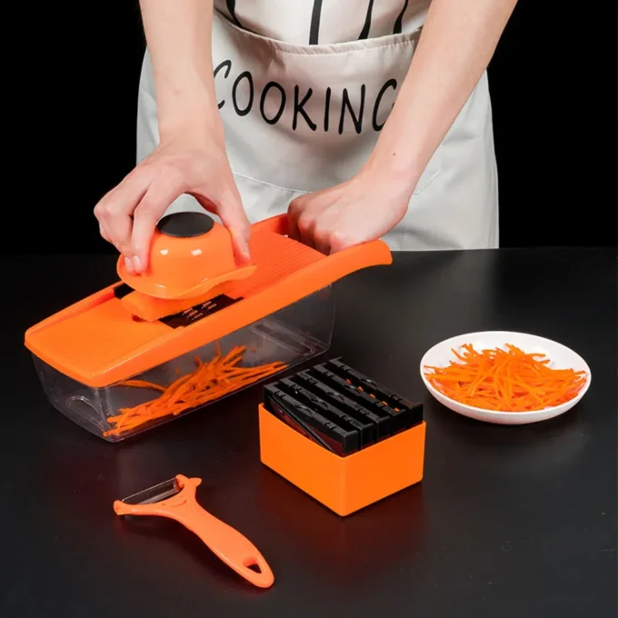 Multifunctional Vegetable Cutter & Chopper – Slicer, Peeler & Grater