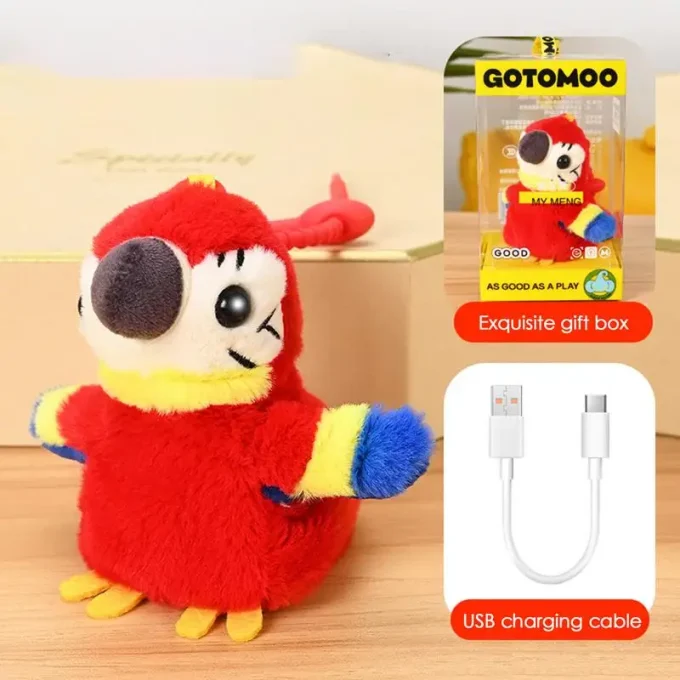 Interactive Talking Parrot Plush Toy