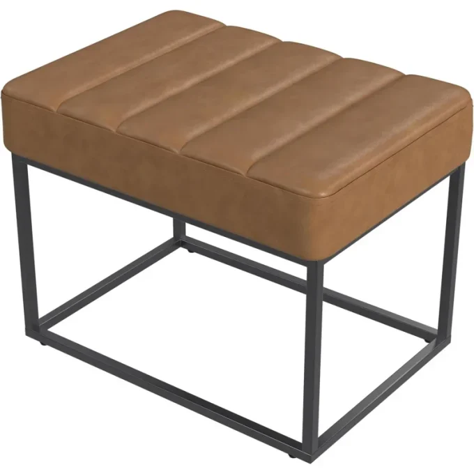 Theodore Channel Tufted Small Ottoman