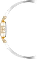 Women's Premium Crystal Accented Bangle Watch and Bracelet Set  Two-Tone - Image 3
