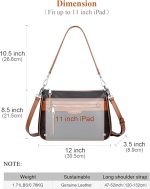 Leather Crossbody Bags for Women Small Hobo Purses Ladies Shoulder Bag - Image 3