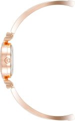 Women's Premium Crystal Accented Bangle Watch and Bracelet Set Rose Gold - Image 2