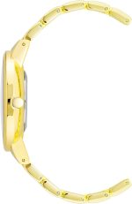 Women's Crystal Accented Bracelet Watch Gold - Image 2
