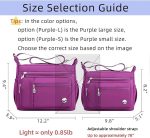 Tote Bag for Women With Compartments Large Canvas Purse Crossbody Bags - Image 2