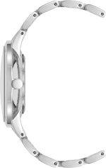 Women’s Crystal Accented Bracelet Watch  Silver Floral - Image 2