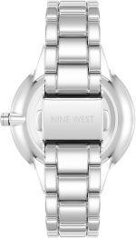 Women’s Crystal Accented Bracelet Watch Teal - Image 2