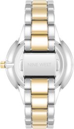 Women’s Crystal Accented Bracelet Watch Black - Image 2