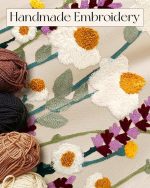 Embroidery Tote Bag for Women – Reusable Canvas - Image 2