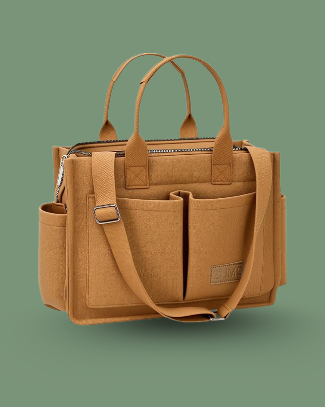 Brown Minimalist Bag Cleaning Instagram Post (14) Tote Bag for Women With Compartments Large Canvas Purse Crossbody Bags - Image 1