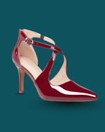 Women Stilettos Party Dress Shoes Pointed Toe Crossed Strap