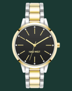 Women’s Crystal Accented Bracelet Watch Black