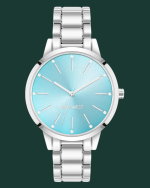 Women’s Crystal Accented Bracelet Watch Teal