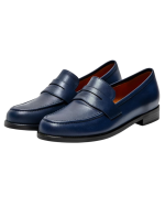Classic Penny Loafers Women Blue - Image 4