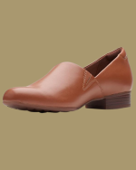 Women’s Genuine Leather Loafers Caramel
