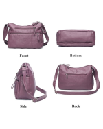 Volganik Rock Women’s Soft PU Leather Crossbody Bag – Taro (11.8") - Image 2