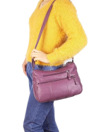 Volganik Rock Women’s Soft PU Leather Crossbody Bag – Taro (11.8") - Image 4