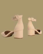 DREAM PAIRS ANNEE Pointed Toe Low Chunky Heel Pumps - Image 3