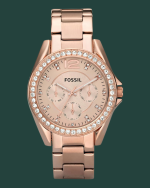 Fossil Women’s Riley Stainless Steel Multifunction Watch