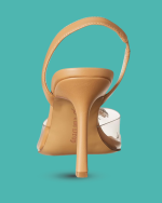 The Drop Women’s Klara Clean Pointed Toe Heels Clear - Image 4